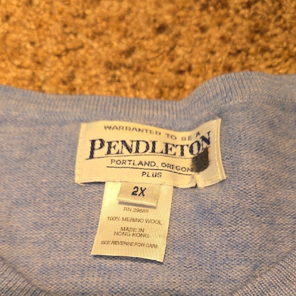 Pendleton Light Blue Knit Cardigan - Picture 2 of 2